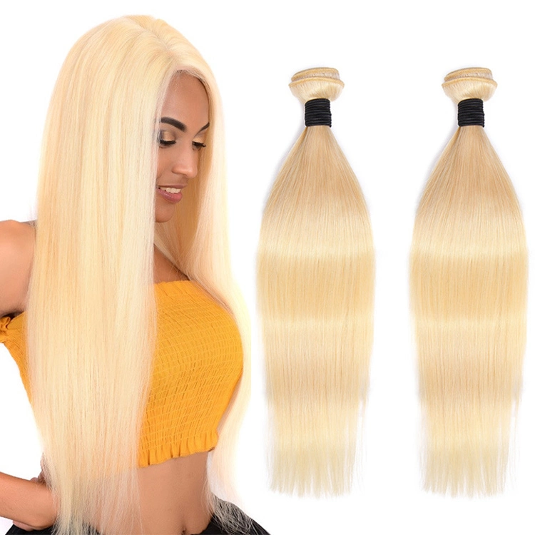 Virgin Cuticle Aligned Hair, Wholsale Blonde Human Hair Bundle.