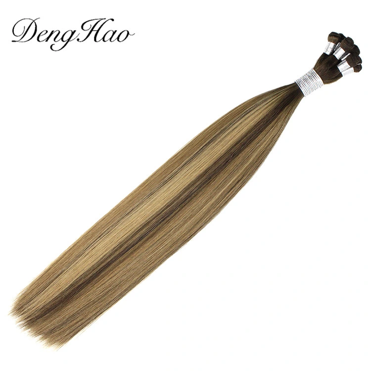 Hand Tied Weft Extension Human Hair Extension Softy